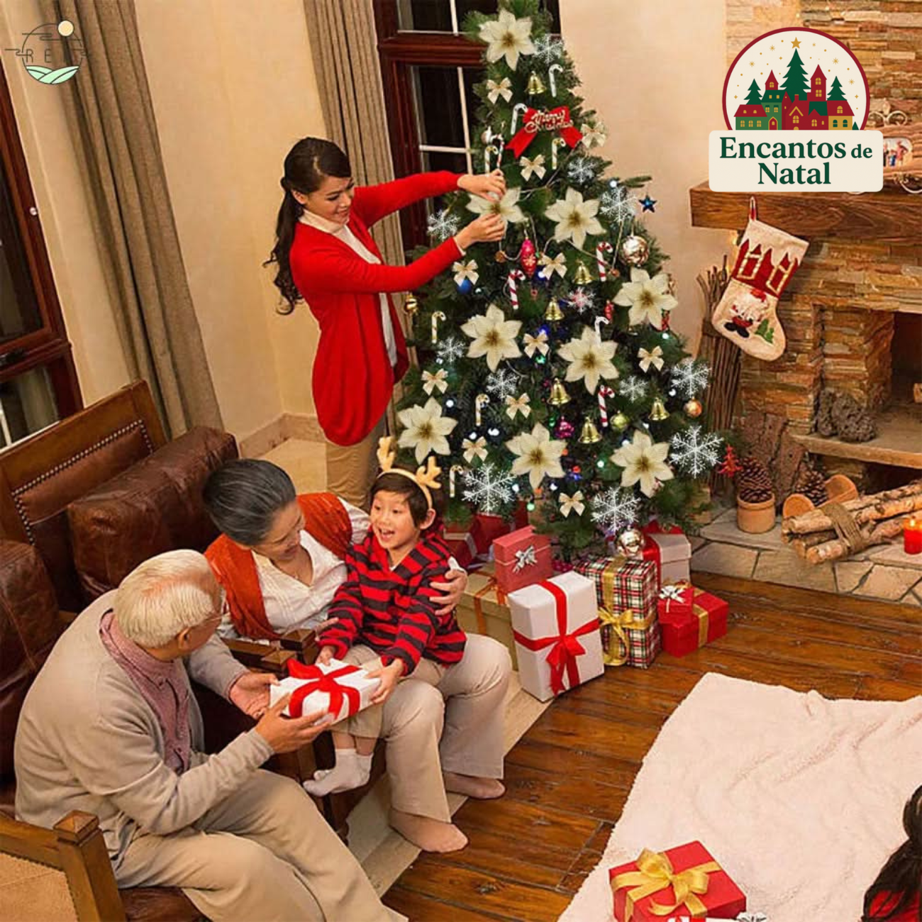 Kit 120 Enfeites de Natal para Árvore – Bolas, Laços, Pinhas e Decorações Natalinas Completas