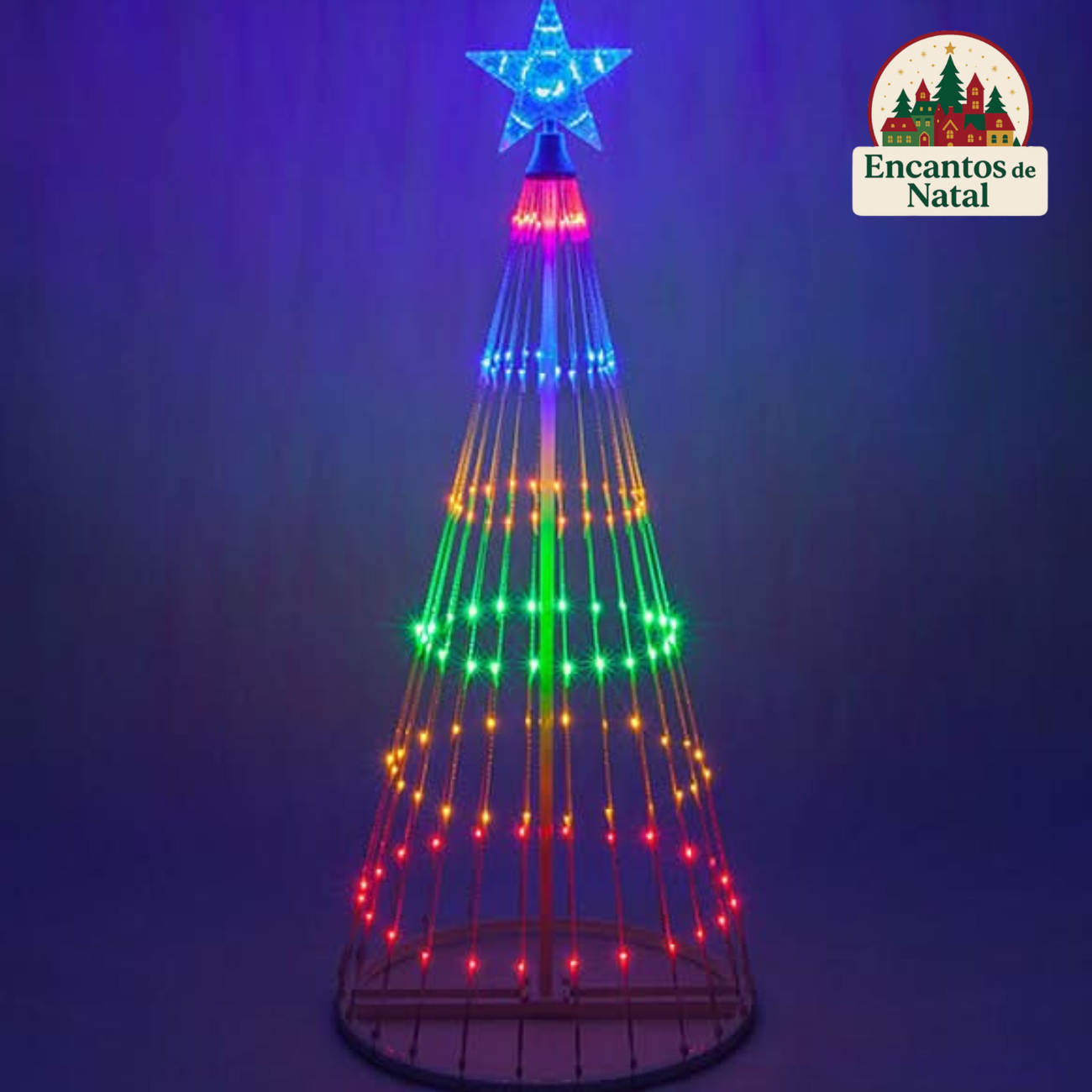 Rede de LED para Árvore de Natal – Brilho Uniforme e Praticidade