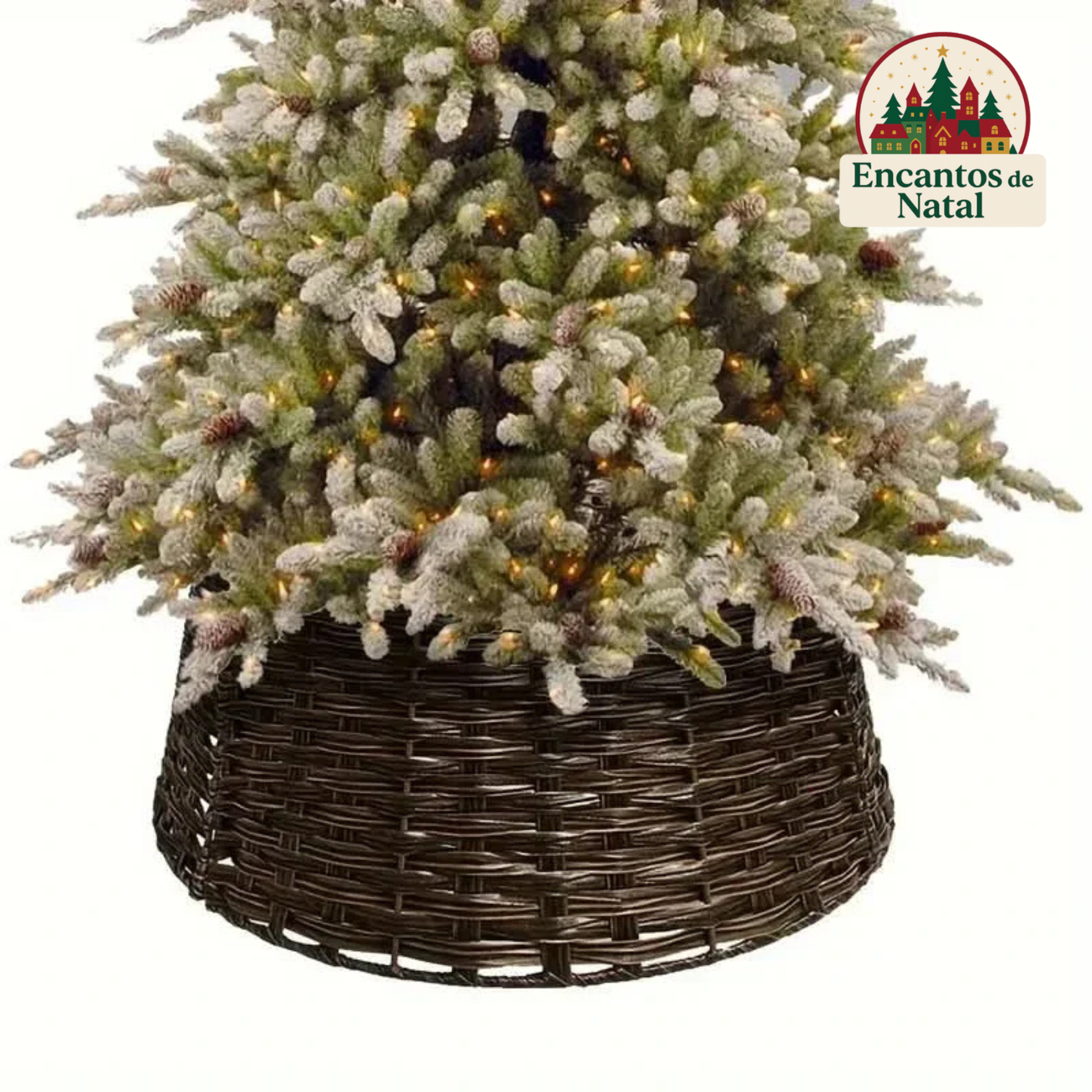 Saia Árvore de Natal Artesanal Tamanho: 60x40x25cm