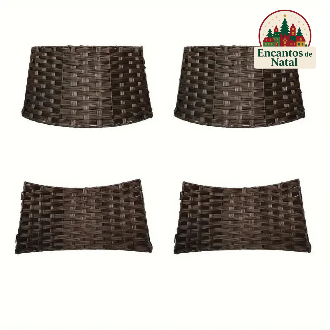 Saia Árvore de Natal Artesanal Tamanho: 60x40x25cm