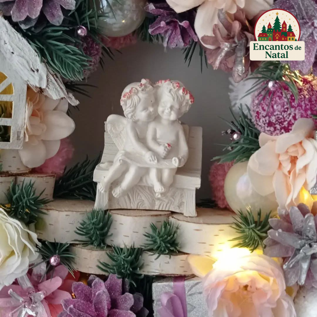 Guirlanda de Natal Luxo com LED – 65cm