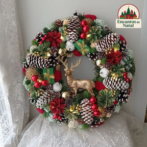 Guirlanda de Natal Luxo com LED – 55cm