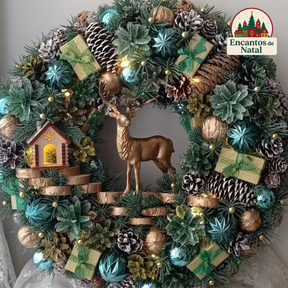 Guirlanda de Natal Luxo com LED – 65cm