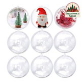 30 Bolas de Natal Esfera Acrílica 6,5cm — Perfeitas para Fotos e Lembrancinhas!