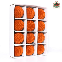 12 Bolas de Natal 6cm Plásticas com Acabamento em Veludo – Toque de Elegância na Sua Decoração