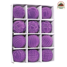 12 Bolas de Natal 6cm Plásticas com Acabamento em Veludo – Toque de Elegância na Sua Decoração