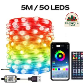 Pisca Pisca Led Smart Natalino - Controle Via Celular com 16 Milhões de Cores