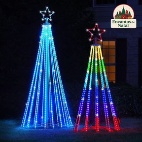 Rede de LED para Árvore de Natal – Brilho Uniforme e Praticidade