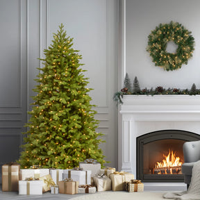 Árvore de Natal Verona Slim com Galhos Articulados, Suporte Metálico e Micro LEDs Embutidos